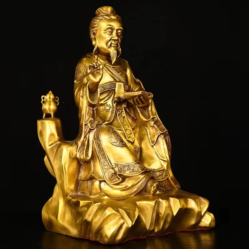 Old copper Qing Dyansty copper Sun Simiao statue