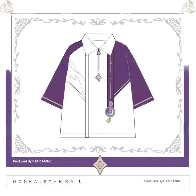 Gioco Honkai: Star Rail Cosplay Robin Donna Ragazza JK Sailor Uniforme estiva Top a maniche corte Pantaloncini T-shirt Costumi