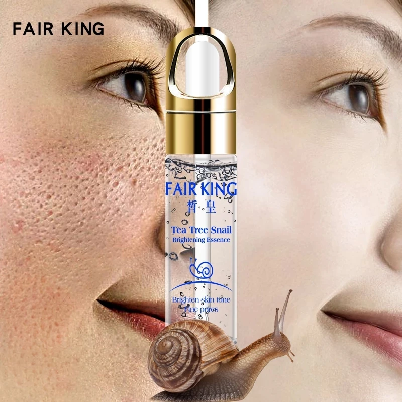 NEW FAIR KING Tea Tree Hyaluronic acid Snail Plant Extract Face Serum Whitening Blemish Serum Ampoules Anti-acne Rejuvenation