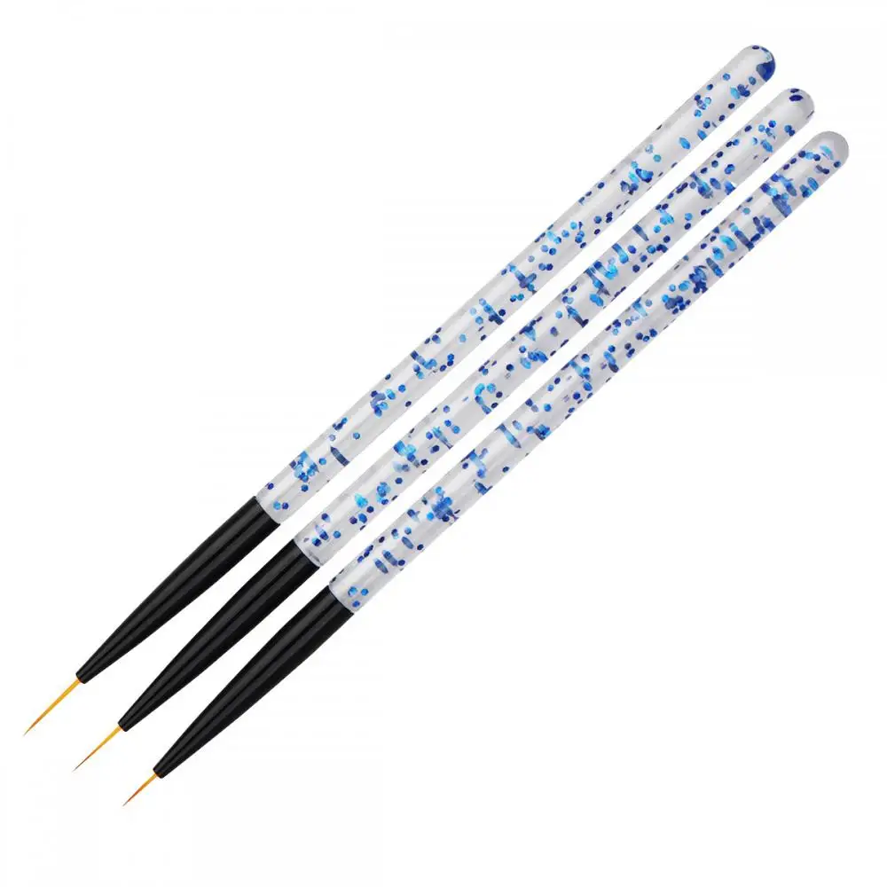 /Set Nail Art Liner Painting Pen Acrylic UV Gel Brushes Drawing Flower Line Grid French Design Manicure Tools