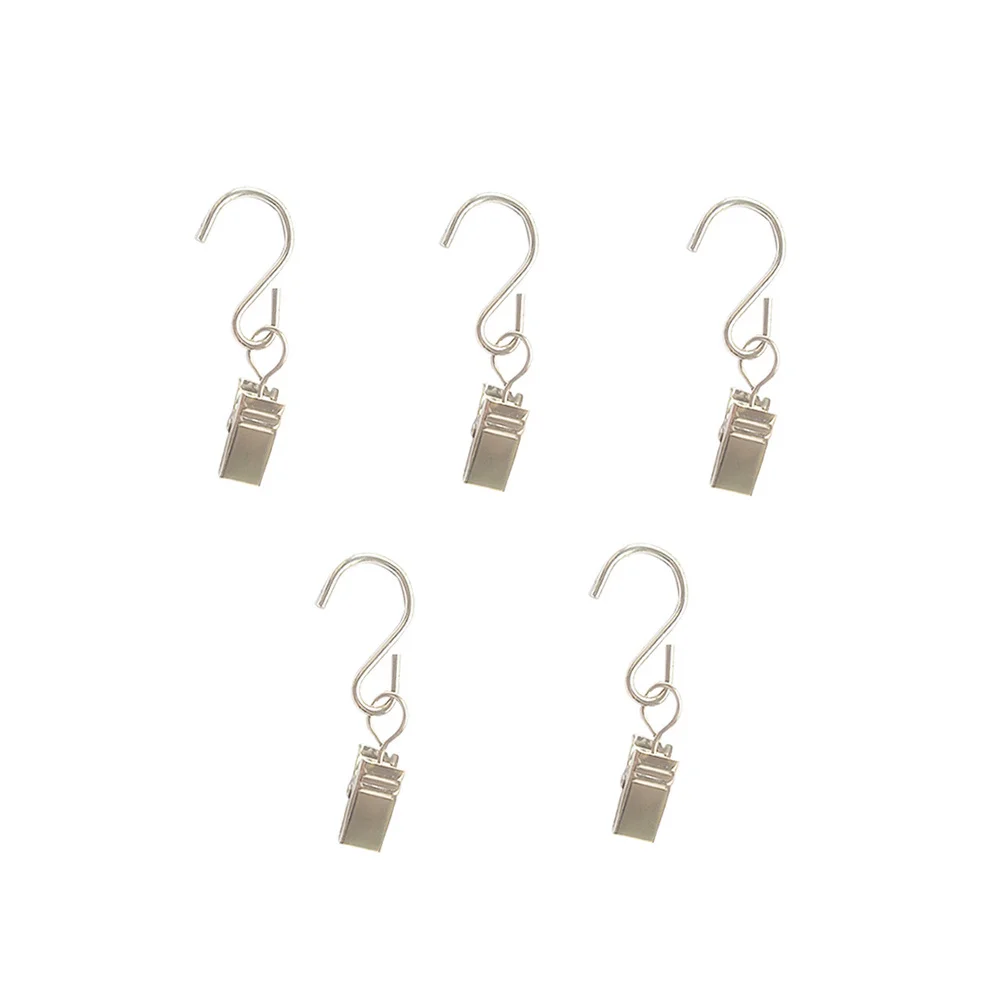 

20Pcs Metal S Shape Hooks Curtain Photo Picture Party String Lights Outdoor Supplies 49x28x17cm Home Wedding Camp Decor