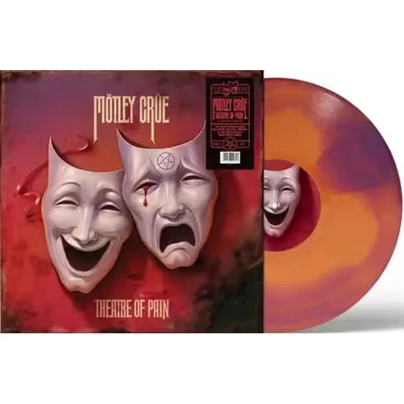 Garantie authentique pour l'album vinyle couleur Mötley Crüe Theatre of Pain