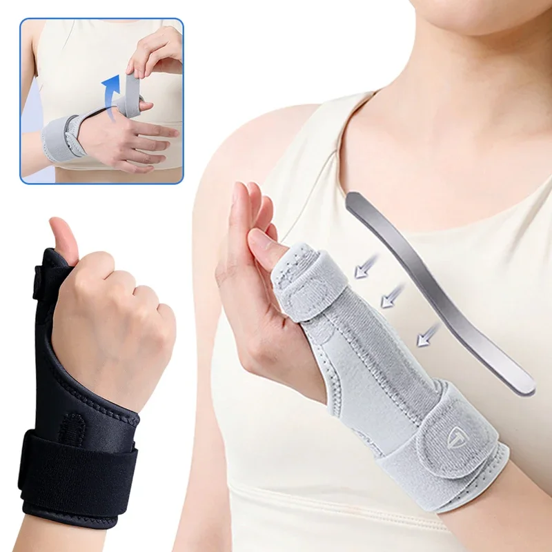 

Wrist Brace for Carpal Tunnel Support Brace with Splints Hand Support for Arthritis Tendonitis Sprain Injuries Wrist Pain 1PC