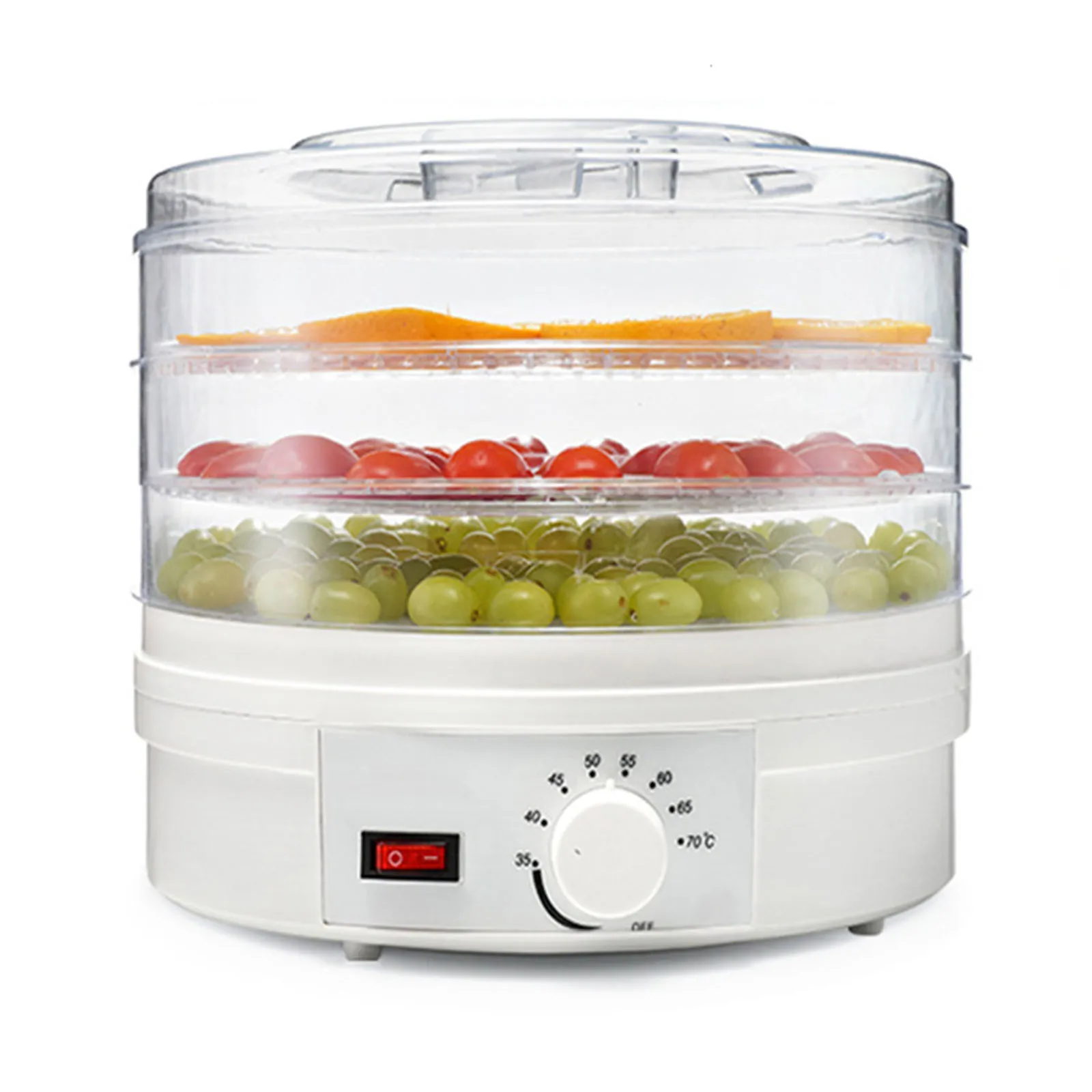 

3 Tray Electric Food Dehydrator For Fruit Vegetables Meat Dehydration Jerky Beef Scented Tea Dryer Machine With LED Display