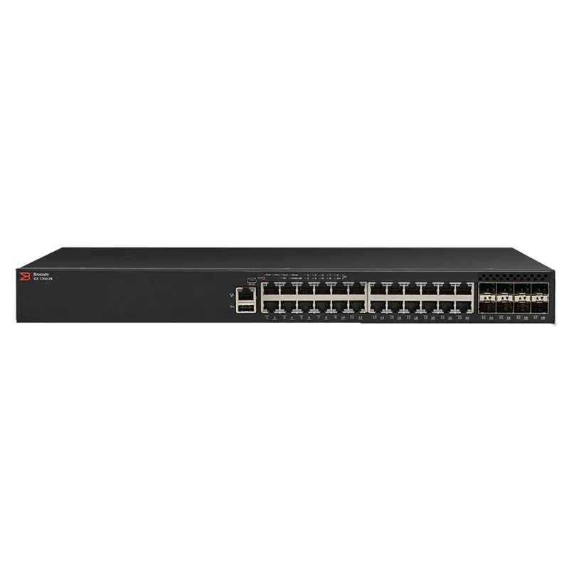 

RUCKUS BROCADE ICX7250-24P ICX Switches POE+ Switch 24x10/100/1000Mbps PoE+ Ports, 370W 8x1GbE Uplink/Stacking SFP+