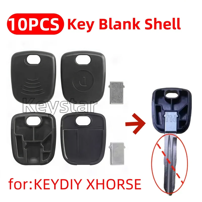 10pcs KEYDIY Key Blade Shell Car Chip Key Case Spare Chip Key Shell KD Xhorse TOY43 HU66 Blank Shell for Golf Toyota Nissan Opel