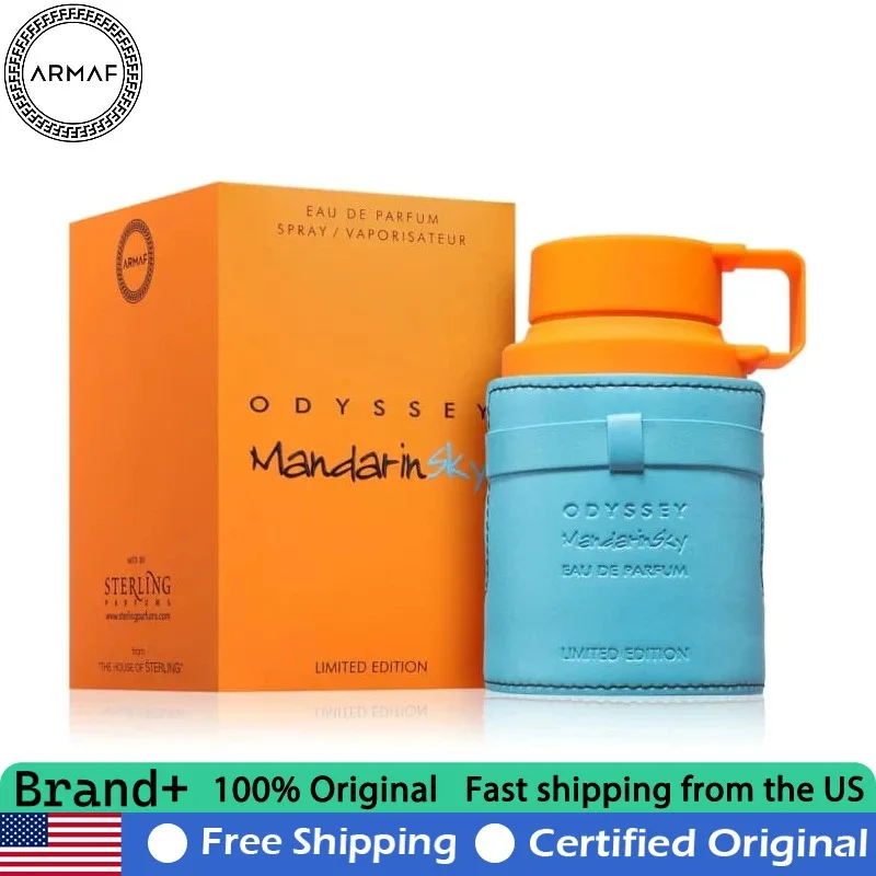 

Armaf Odyssey Mandarin Sky Eau de Parfum Spray 3.4 Ounce Premium Arabian Perfumes Lasting Citrus Caramel Fragrance for Men 100ML