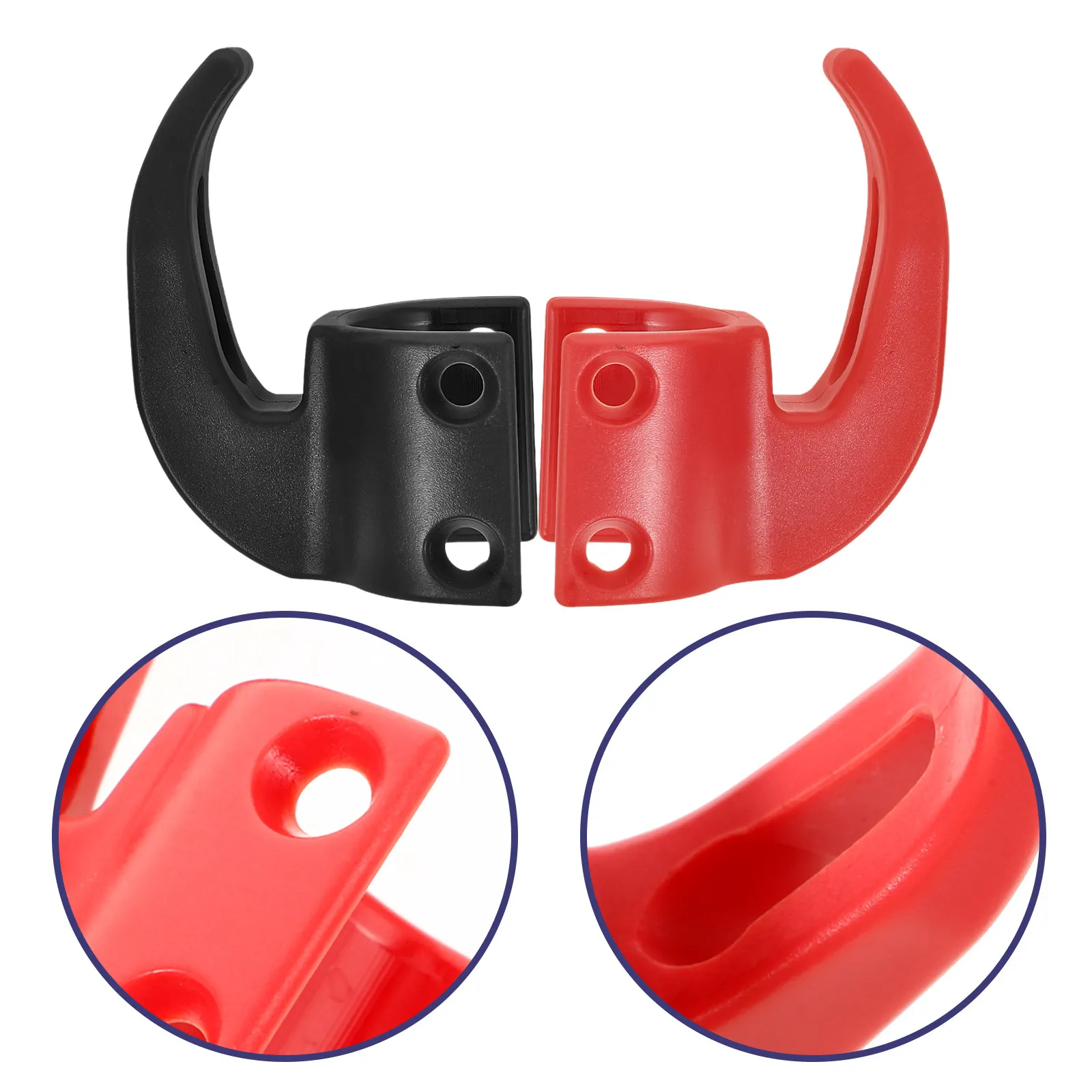 

Комплект из 1 крюка для электросамоката, сверхпрочная пластиковая вешалка для сумок, крепление на переднюю часть самоката, для переноски рюкзаков и хозяйственных сумок