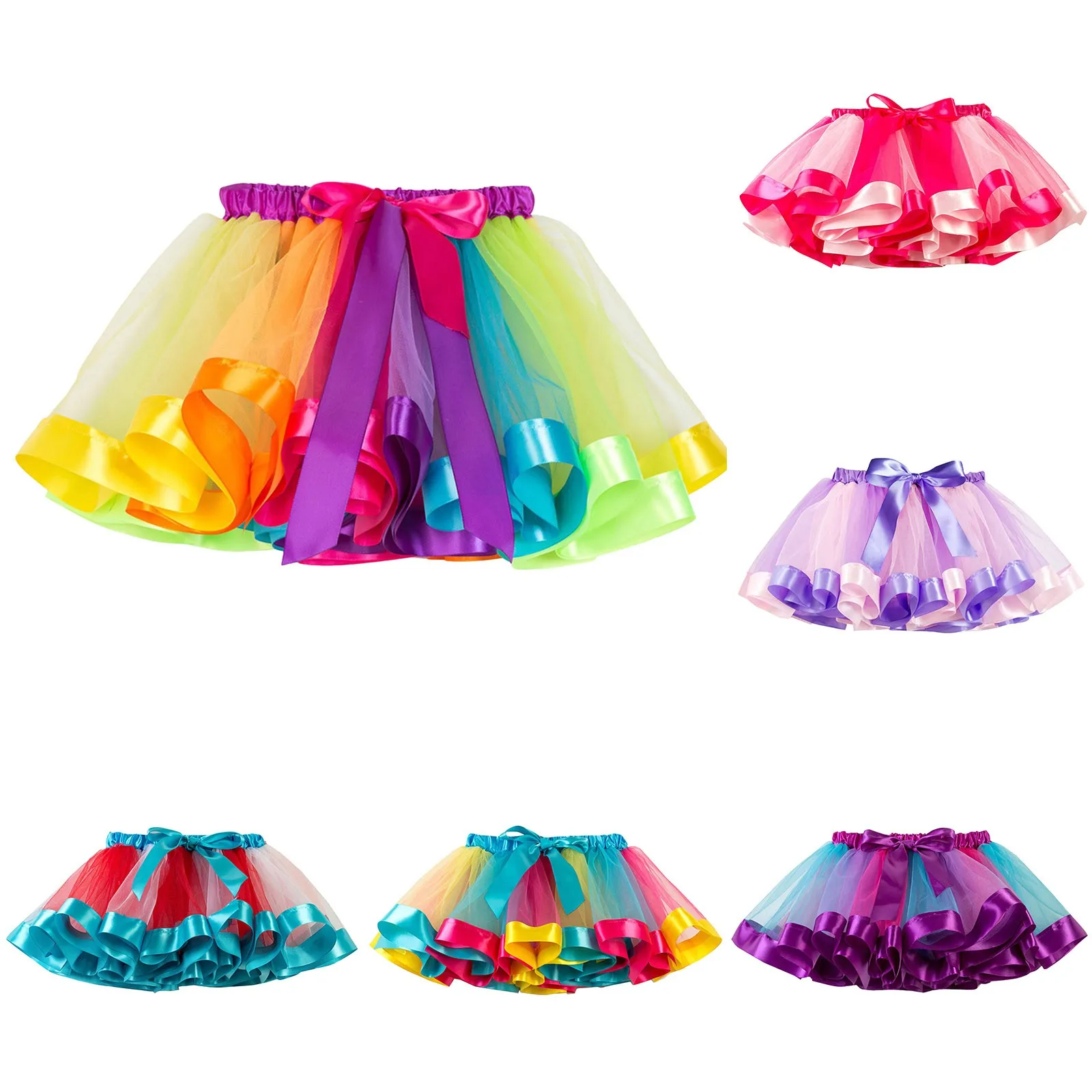 

Midi Skirt for Kids Girls Skirt Mesh Skirt Children Clothing Ballet Skirt TUTU Skirt With Girls Puddle Skirt