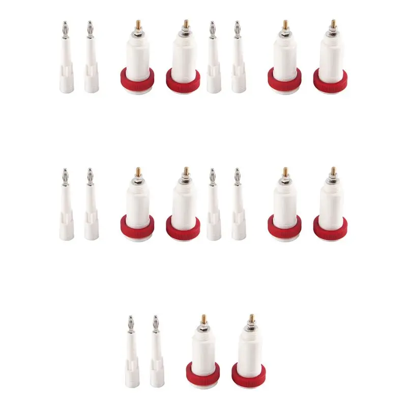 

AT05-10 Комплект из 10 пар 4-мм разъемов типа «банан» (10-30 кВ) для высоковольтных соединений, тестовый прибор для источников питания