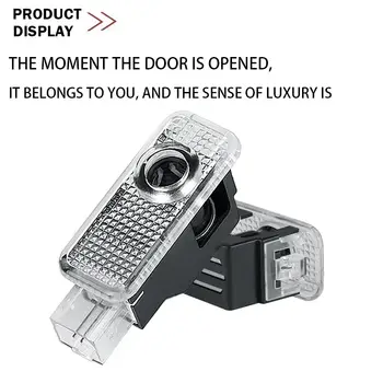 適用於Audi A3 A4 B8 8P 8V A6 C7 A5 Q5 B7 B6 B9 SLINE QUTTRO RS Q3 Q7 S3 S4 S5 S6 S8 的車門迎賓燈 LED 高畫質投影燈 8 最佳銷售 奧迪零件 - №4