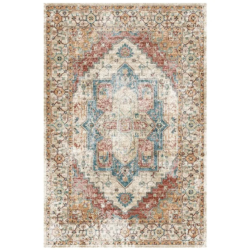 VIKAMA Non-slip Washable American Retro Large Rug for Living Room Bedroom Home Decor - view 4