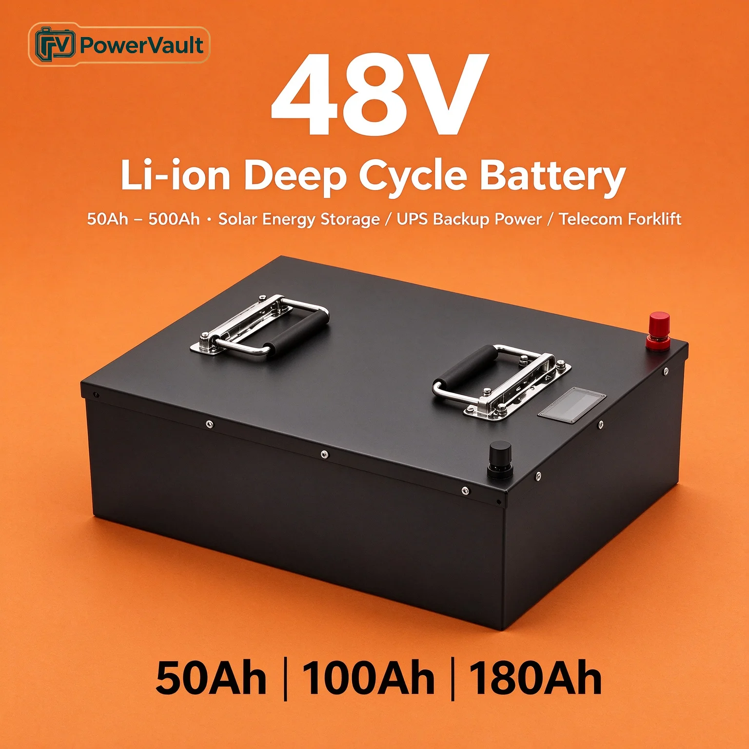 48V 50Ah 100Ah 150Ah Li-ion Deep Cycle Battery 400A 18KW BMS 54.6V Solar Energy Storage UPS Backup Power for Tricycle Moto Boats