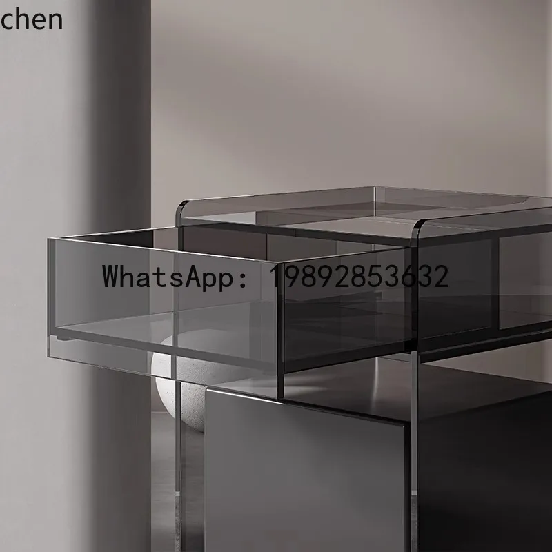 Cabinet acrylic stone search rack with drawer removable storage cabinet