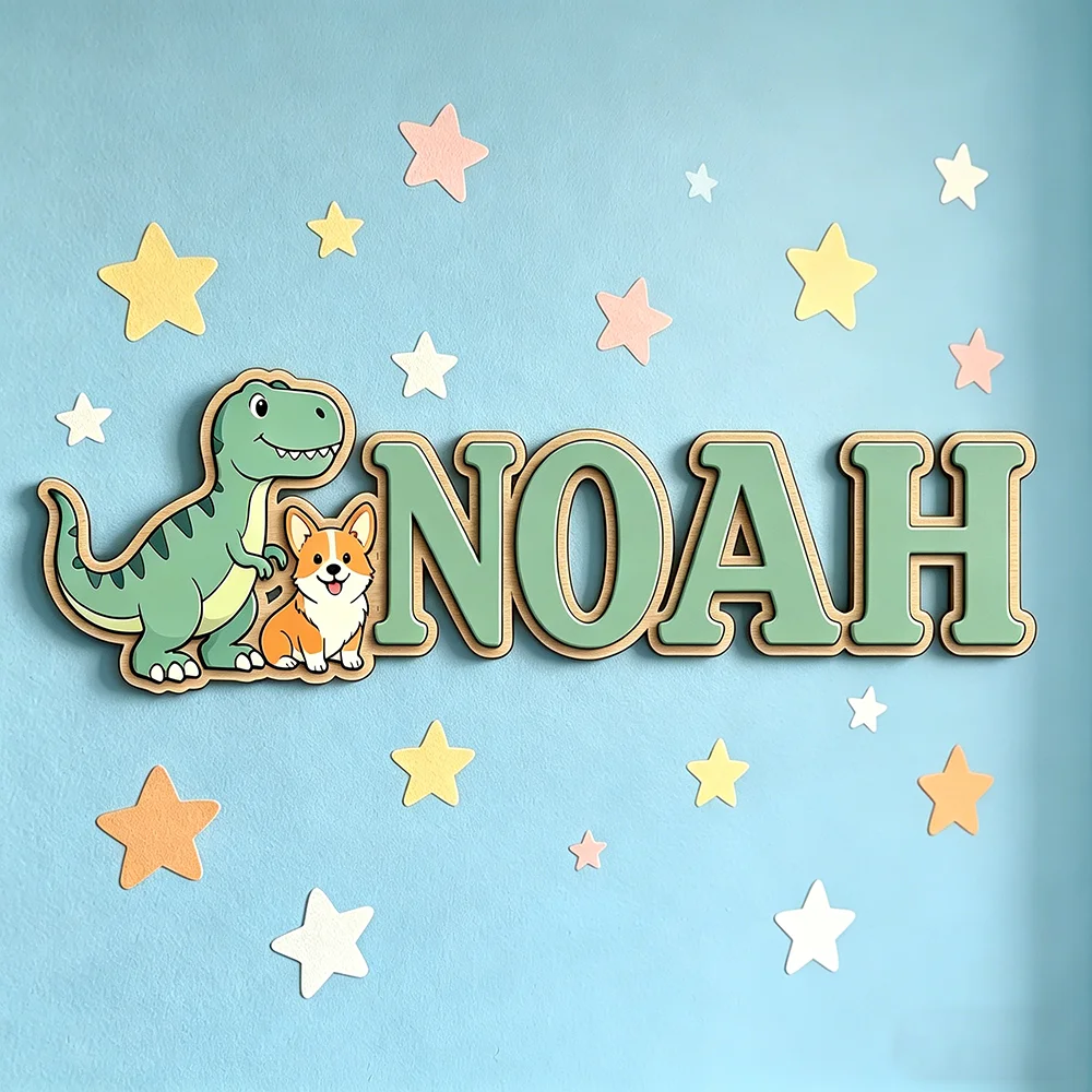 Personalized Green Dinosaur &  - огляд і ціна Baby Nursery Green