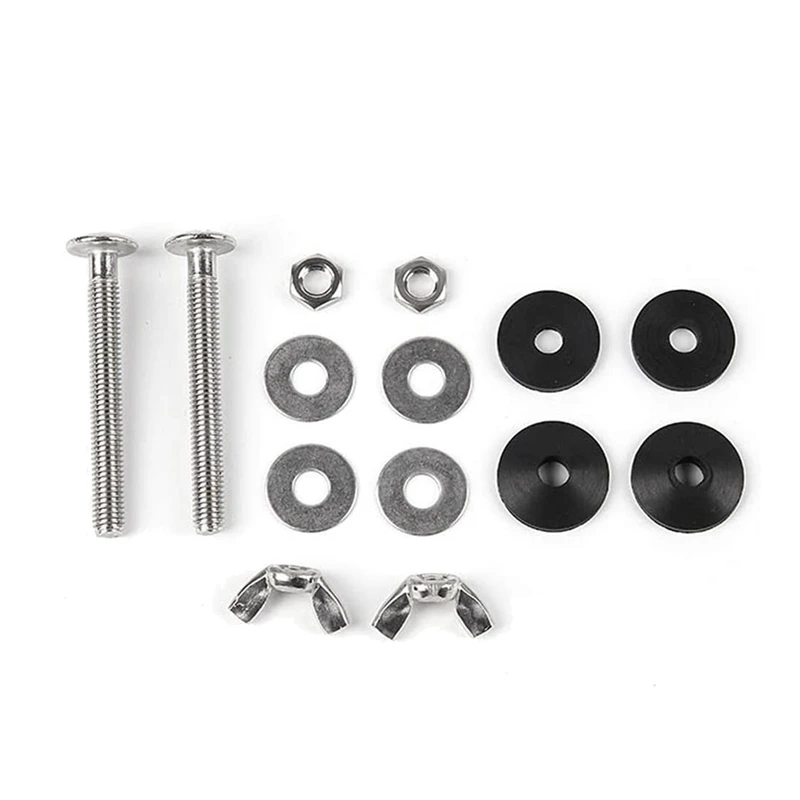 6 Pack Toilet Tank To Bowl Bolt Kits Cistern Bolts Kit,Stainless Steel Toilet Pan Fixing Fitting With Double Gaskets