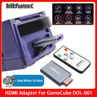 BitFunx NGC To Digital HDMI Converter Adapter Line Doubler and SD2SP2 MicroSD Card Reader Adapter For All Gamecube Game Consoles