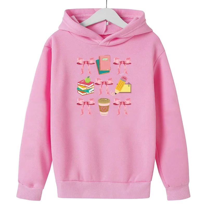 Pink Books Bow DTF Iron On Transfers Heat Transfer Patches for T-Shirts Jackets Hoodies Washable Decal