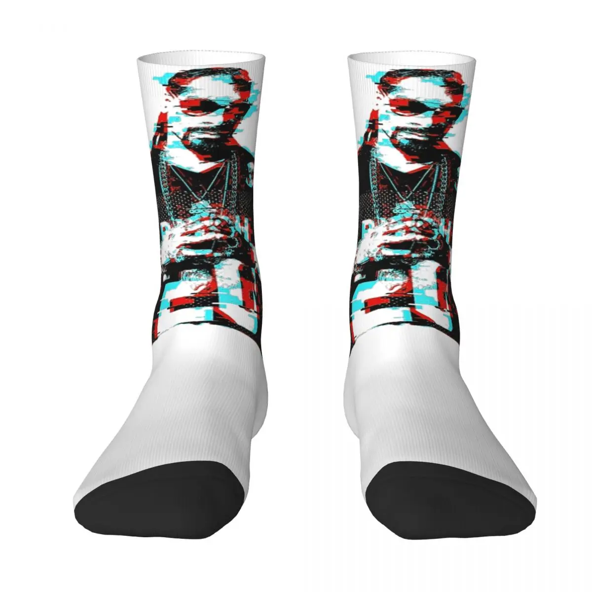 Snoop Dogg Socks hip hop Gothic Stockings Men's Soft Breathable Running Sports Socks Winter Custom Anti Bacterial Socks