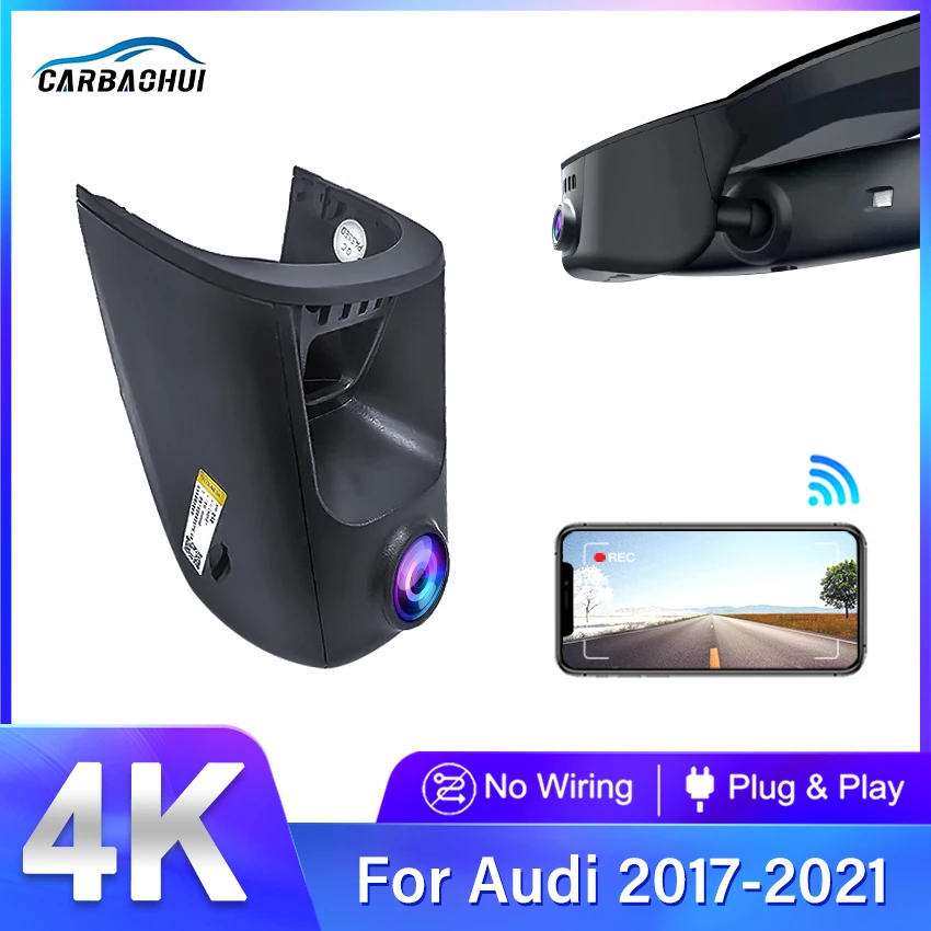 For Audi A4 A4L A6 c7 2017 2018 2019-2021 4K Front and Rear 4K Dash Cam for Car Camera Recorder Dashcam WIFI Car DVR Recording