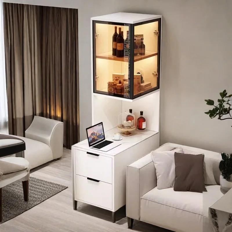 Sofa-Seitenschrank, Bücherregal mit Zugnaht