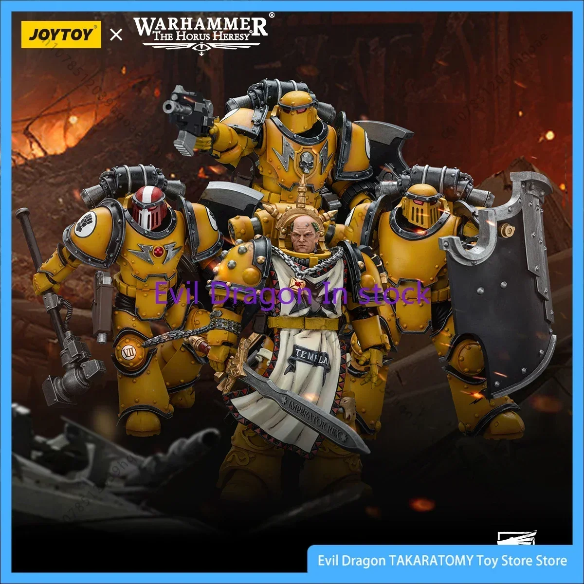 

JOY TOY Warhammer 40k 1/18 Фигурки Аниме 12 см Императорские кулаки Mklll Breacher Legionaries Коллекция Модель игрушки