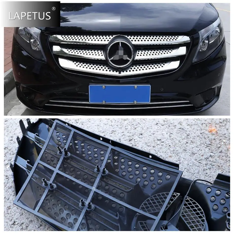 

Accessories Car Middle Insect Screening Mesh Front Grille Insert Net Anti-leaf Dust Fit For Mercedes-Benz Vito W447 2014 - 2025