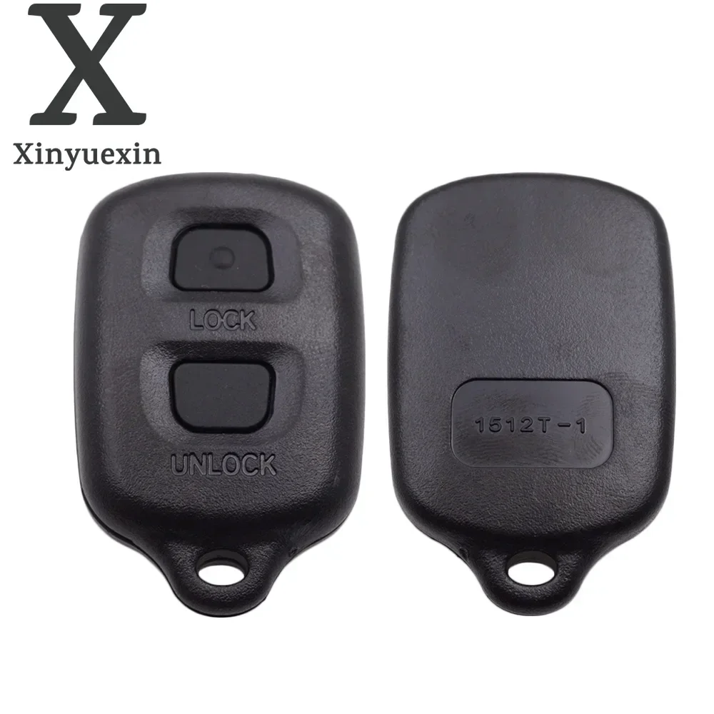 Xinyuexin Zamienny pokrowiec na zdalny kluczyk samochodowy Pasuje do Toyota RAV4 Corolla Keyless Entry 2 przyciski Bez logo