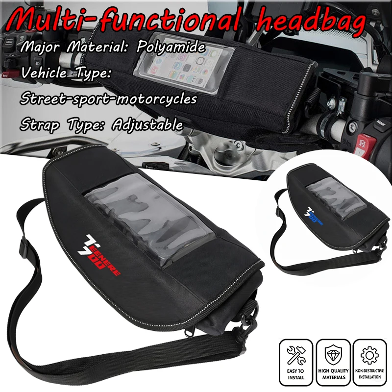 

Motorcycle Handlebar Travel Bag Motorcycle Waterproof And Dustproof Handlebar Storage Bag For Yamaha Tenere 700 tenere700 2026+