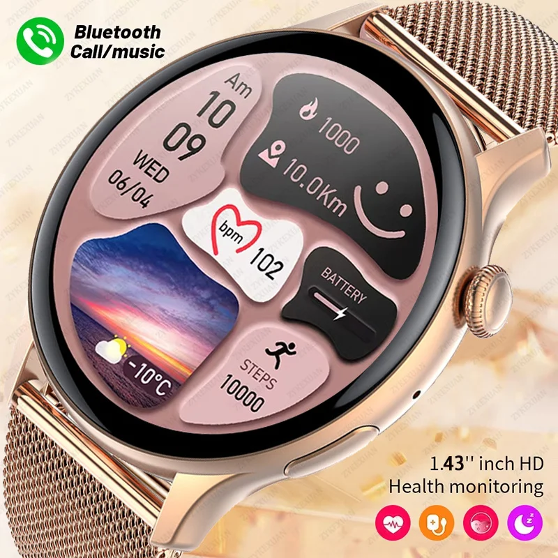 2024 Smartwatch Women 466*466 AMOLED 1.43