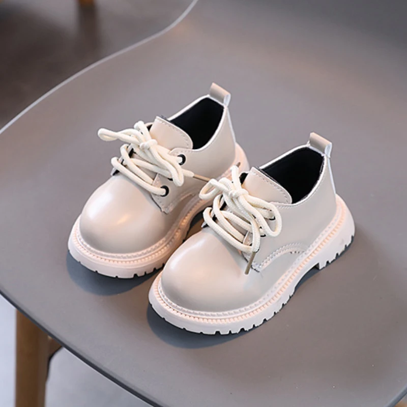 Chaussures en cuir non ald pour enfants, chaussures de scène décontractées, polyvalentes, performance scolaire, filles, garçons, mode simple, tendance