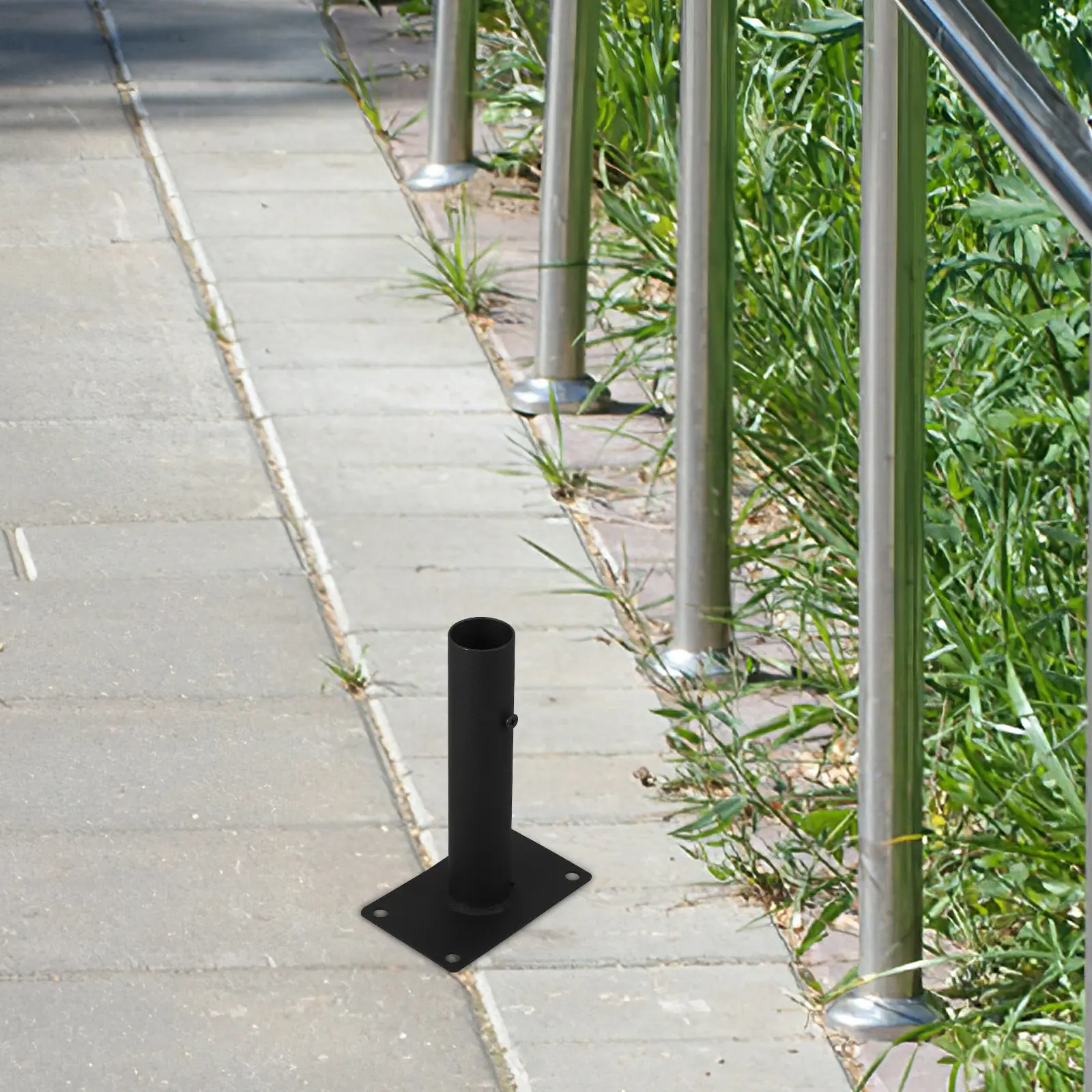 

Комплект из 2 металлических кронштейнов для садового забора, сверхпрочные опоры для ограждений, экранов, ворот, для использования в помещении и на улице