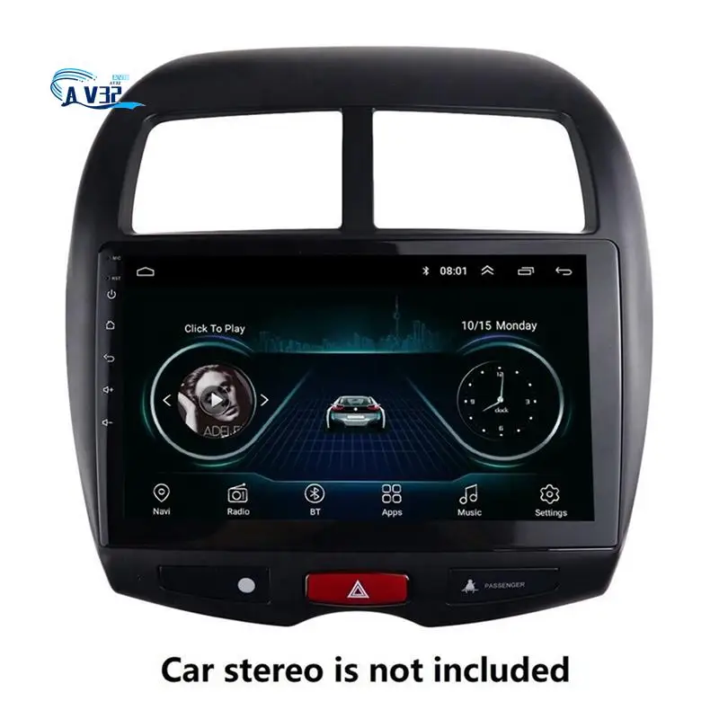 

AV32-Car Stereo Radio Fascia Trim 10.1 Inch Frame For Mitsubishi ASX/RVR/Outlander