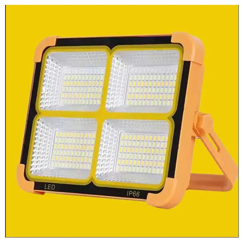 Solar Powered Led Emergency Light with Remote Control Solar Flood Light Garden