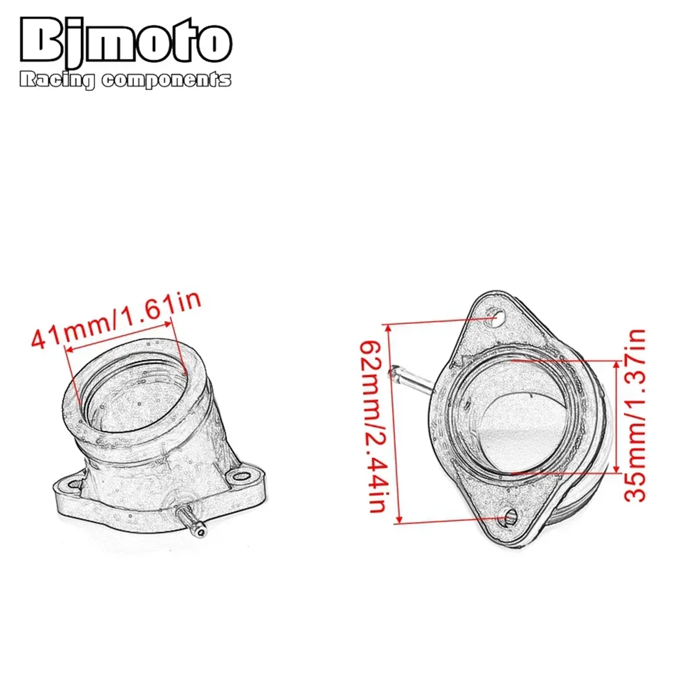 Motorcycle Carburetor Adapter Inlet Intake Pipe For Yamaha 2H7-13586-00 2H71358600 XS1100 XS 1100 XS1100E XS 1100E gn125