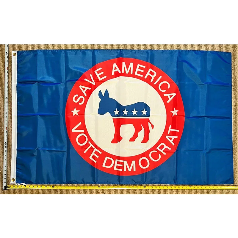 

Vote Democrat Flag FREE SHIPPING Vote Blue Donkey B Biden Save America USA Sign 3x5' yhx0359