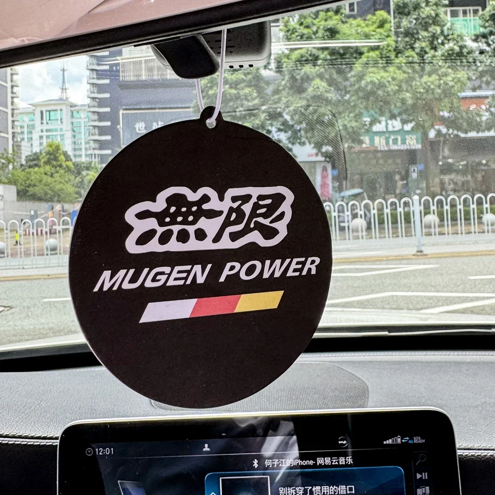 أحدث JDM نمط أداء سيارة فتاة مرآة الرؤية الخلفية قلادة معطّر الهواء الصلبة ورقة الديكور سيارة الديكور أنيمي ديكور #5