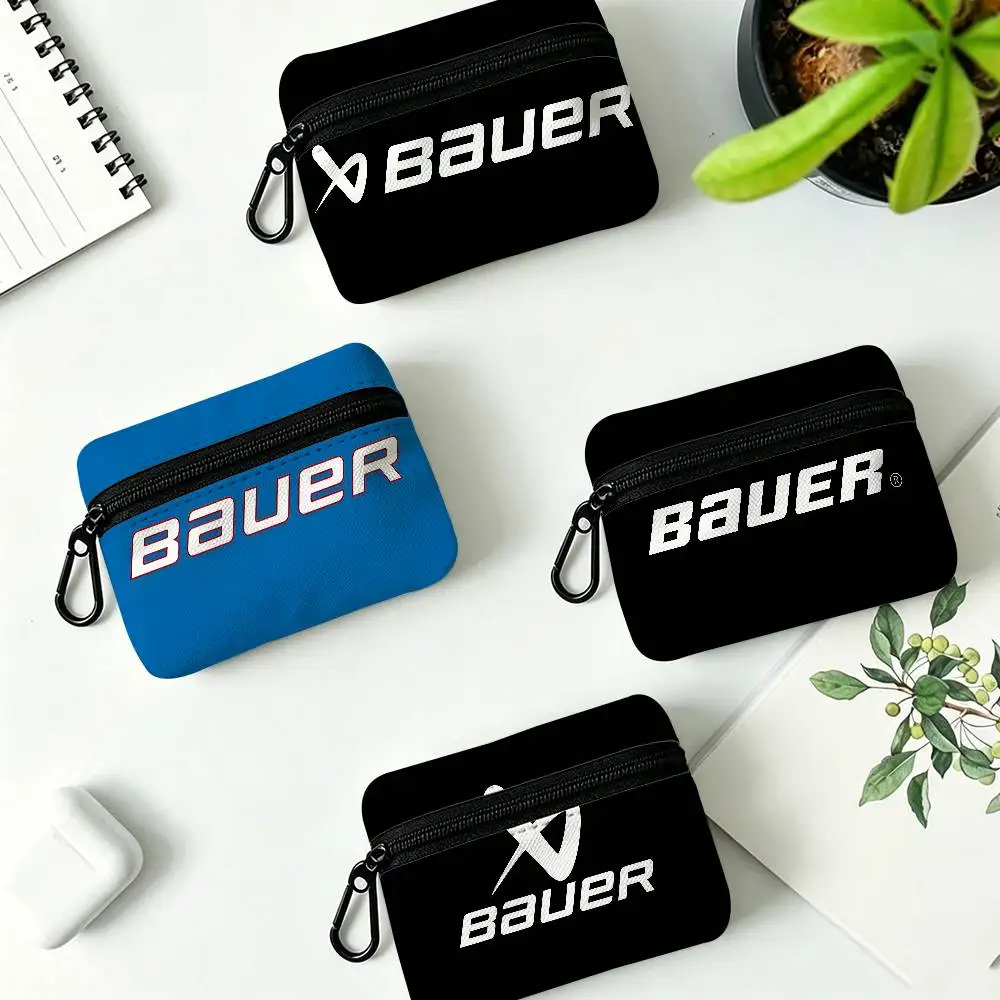 B-Bauer H-Hockey Multifunktionale kleine Tasche aus Oxford-Stoff mit Haken, Mini-Geldbörse, Aufbewahrungstasche für Ohrhörer