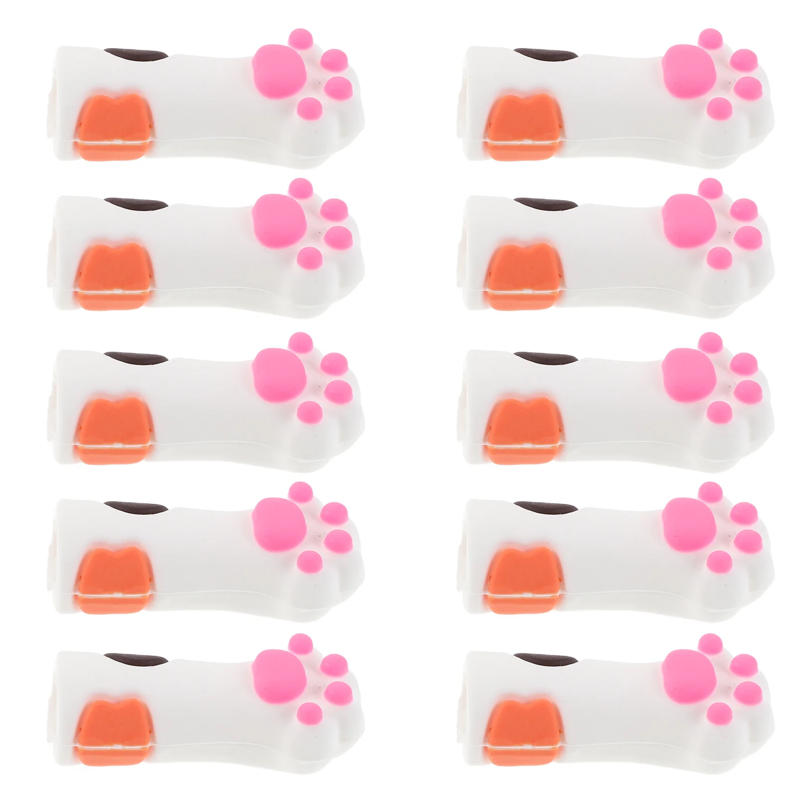 

10Pcs Silicone Nail Tool Protectors Cat Paw Manicure Pedicure Nipper Covers Reusable Protective Sleeves Nippers Cover