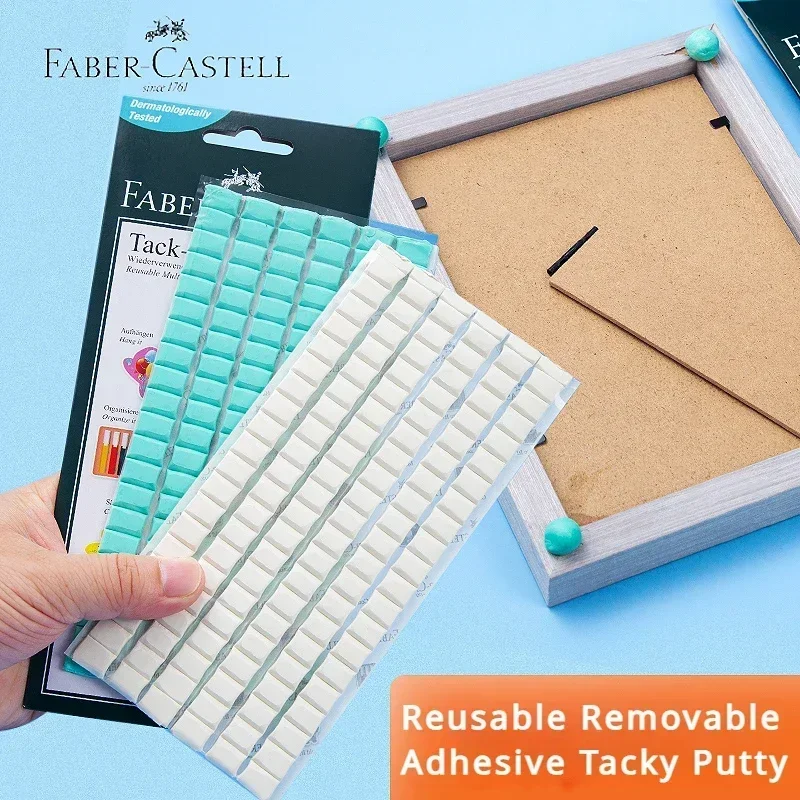 90/120Pcs Faber Castell Tack-It Multipurpose Adhesive Tacky Putty Non-Toxic Reusable & Removable Adhesive for Home Office School