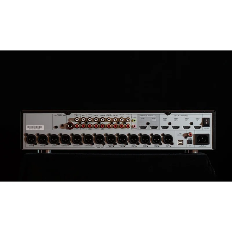 QCH-01 AV8011 (K) Pure Pre-amplifier 11.2-channel Cinema Pre-amplifier Panoramic Sound Power Amplifier 108dB/การบิดเบือน 0.0024%