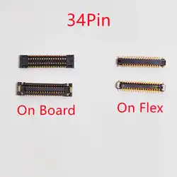 5Pcs LCD Display Screen Flex FPC Connector For LG K40s X430 LM-X430 X430EMW Plug On Board/Cable 34pin