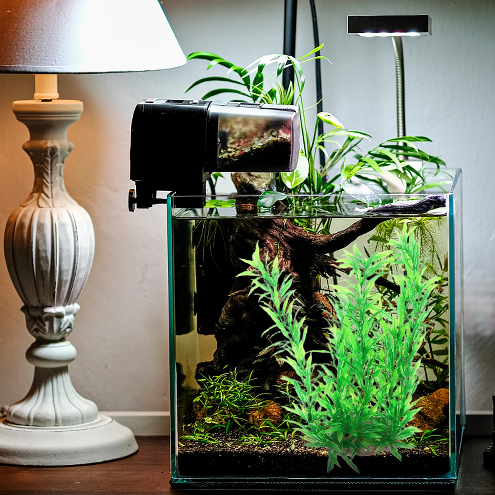 

2 pcs Artificial Aquarium Plants Lifelike Underwater Water Grass For Fish Tank Decor Aesthetic Enhancement Low Maintenance