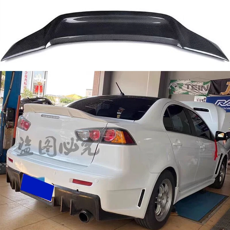 

For Mitsubishi Lancer EX Evo 2010-2016 High quality ABS Rear Roof Spoiler Wing Trunk Lip Boot Cover Car Styling