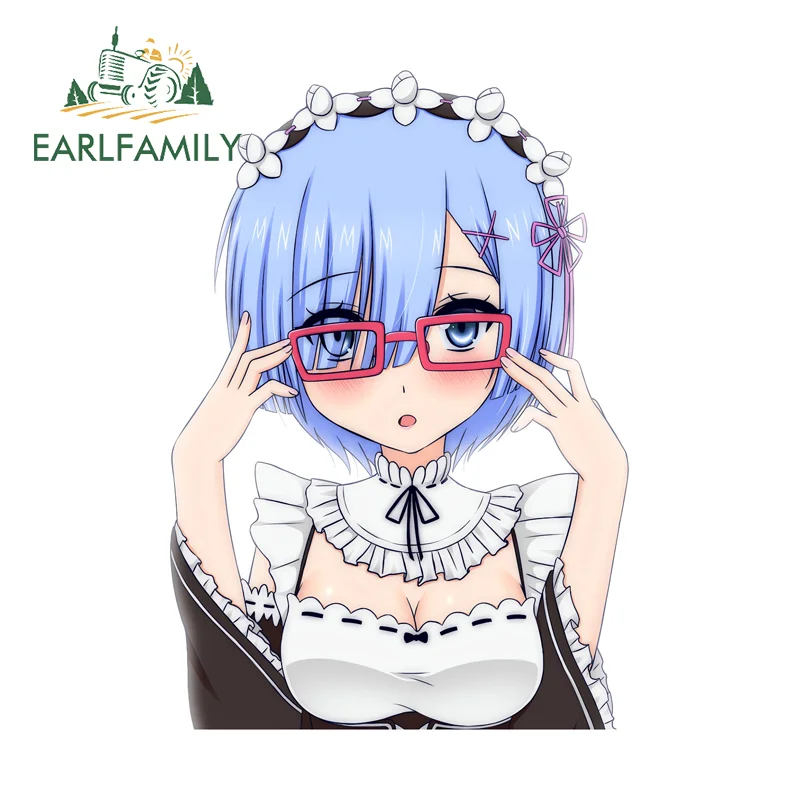 EARLFAMILY Verführerischer Widder, kreativer Aufkleber, interessante Anime-Aufkleber für Roller und Skateboard, praktischer wasserdichter Autotürschutz