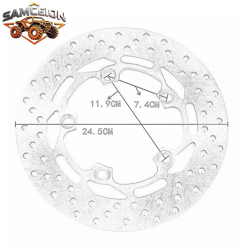 Motorcycle Rear Brake disc For Yamaha FZ1 MT-03 MT03 FZ6 FZ1S FZ1N FZ6N FZ6S,High Quality Brake P/N:2D1-2582W-00 5VX-2582W-00