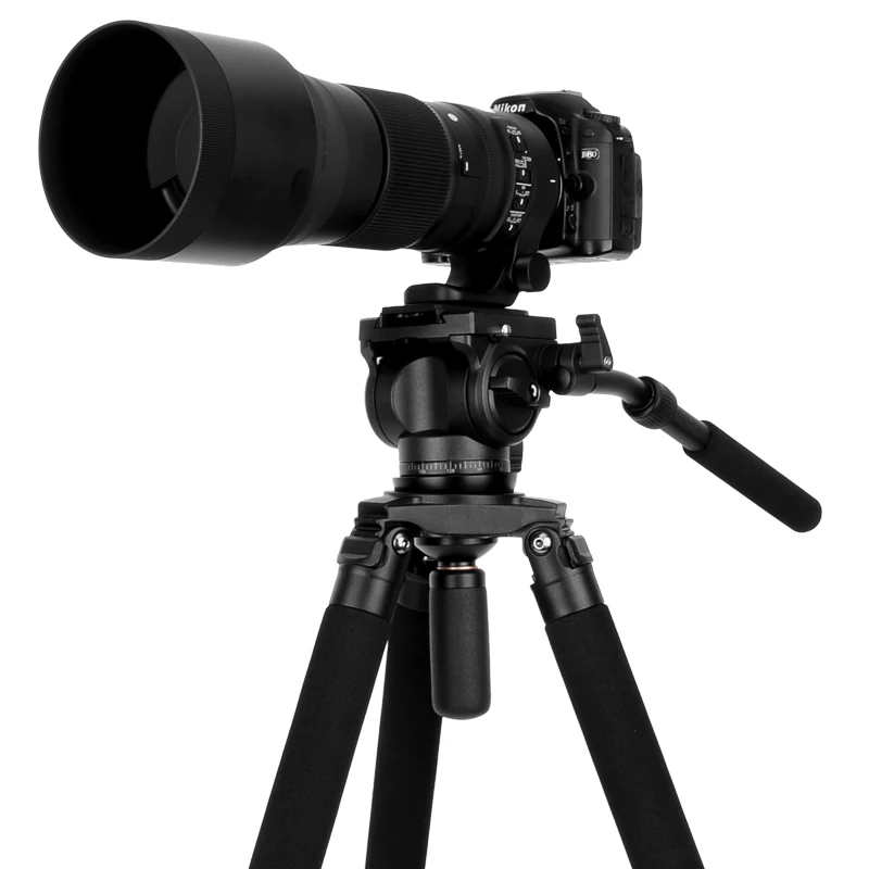 Q680 heavy duty  telescope with tripod  professional photography  stabilizer with hydraulic damping handle head