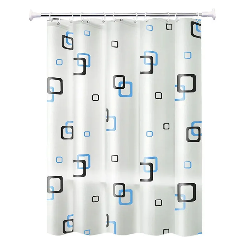 Mildew Resistant Shower Curtain PEVA Fabric Waterproof Bathroom Divider Screen Modern Simple Bathing Decor Items