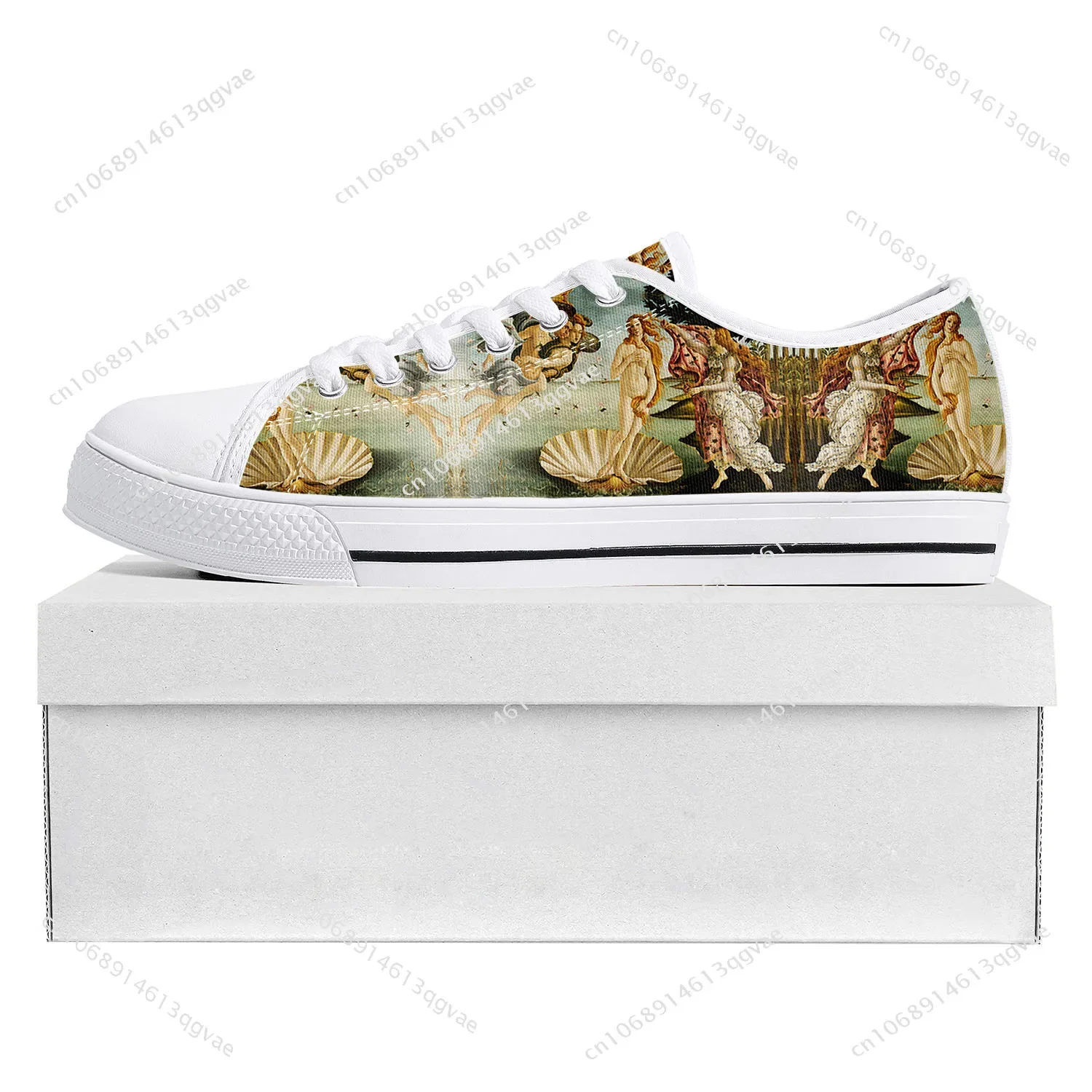 

The Birth of Venus Low Top High Quality Sports Shoes Mens Womens Teenager Canvas Customized Sneaker Couple Shoes Custom Shoe