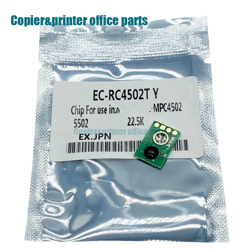 1SET/4PCS EC-RC4502T KCMY Chip Compatibile Per Ricoh MP C4502 C5502 Toner Chip Stampante Copiatrice Pezzi di Ricambio